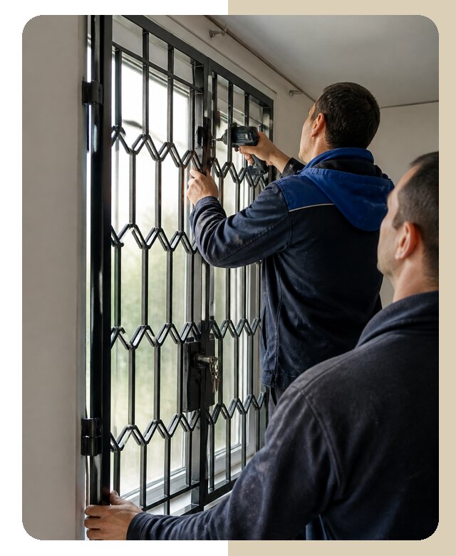 Установка распашных решеток в Асбесте цена от 6570 р. | ДвериЛегко-Сбс